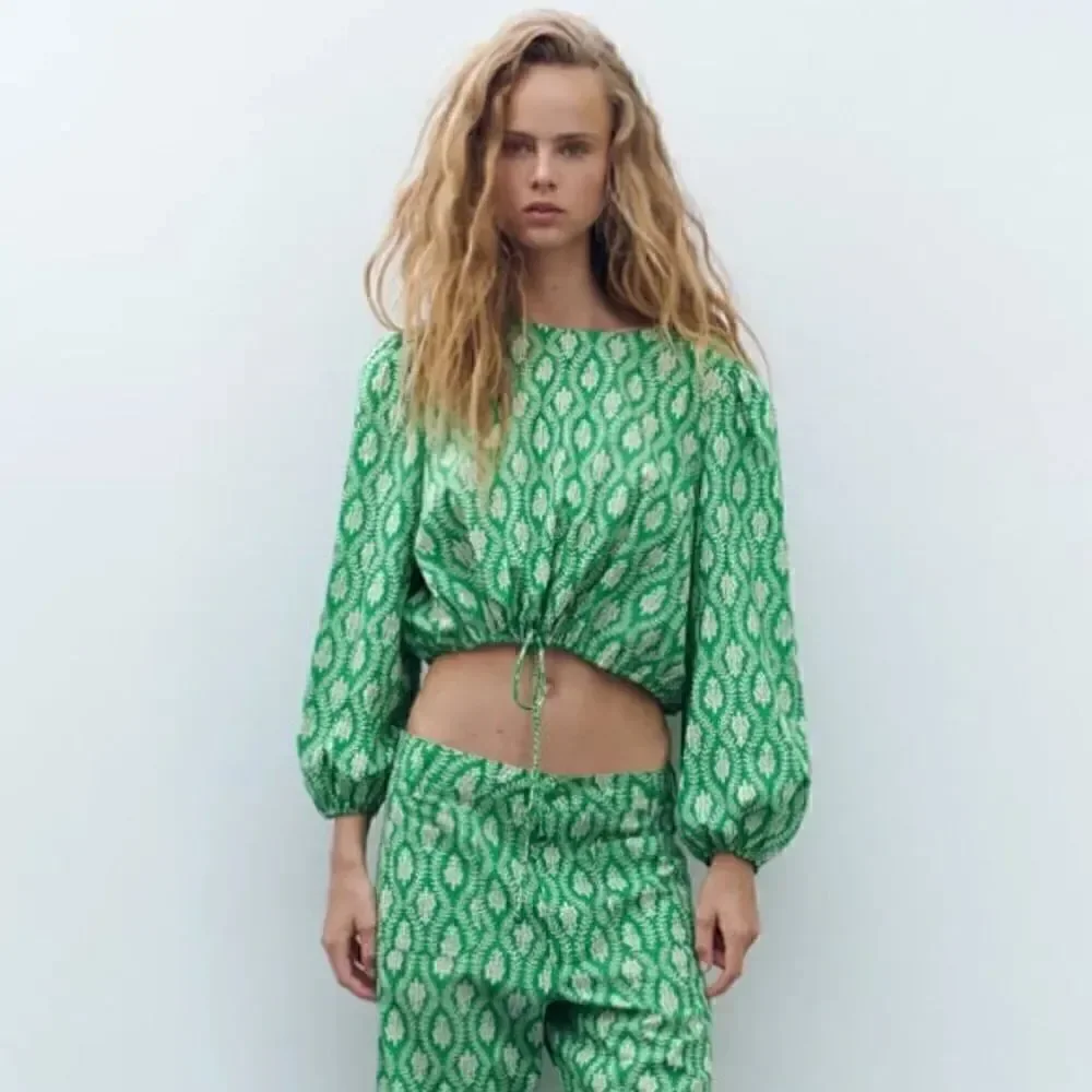 ZARA PRINTED COTTON TOP